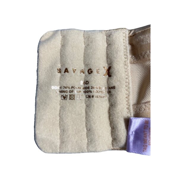Savage X Fenty Convertible Womens Bra Size 36D Underwire Tan Nude Natural - Picture 5 of 8